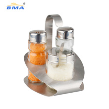 Small Glass Salt and Pepper Accessories Pepper Shakers Set Spice Jar